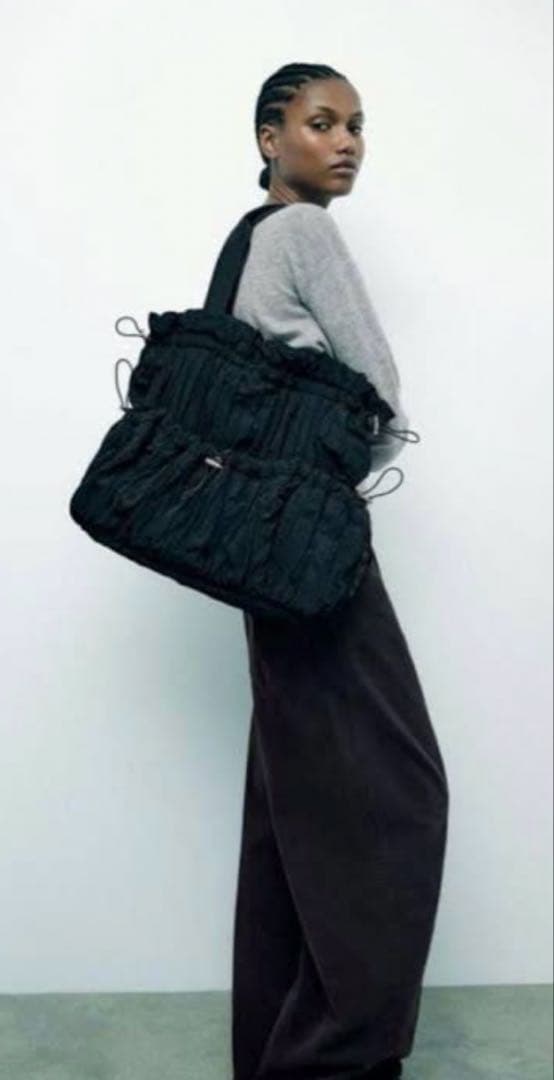 JO1 川尻蓮 着用モデル　ZARA ギャザーショルダーバッグ