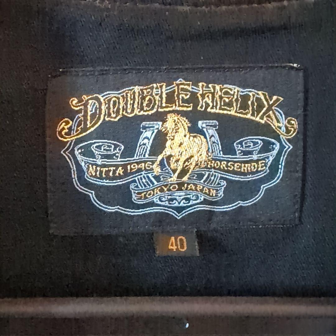 ゆう！！　DOUBLE HELIX レザーベスト 40サイズ 黒
