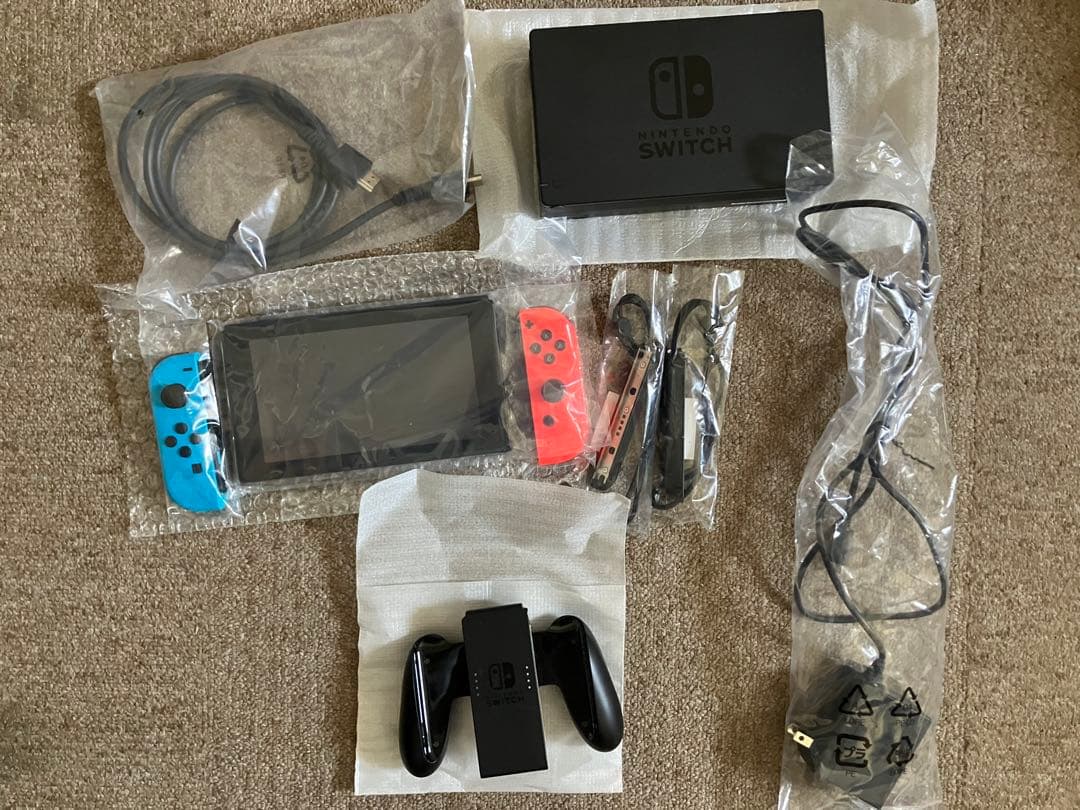 Nintendo Switch 新型(箱付き付属品全部) スプラ・ポケモン