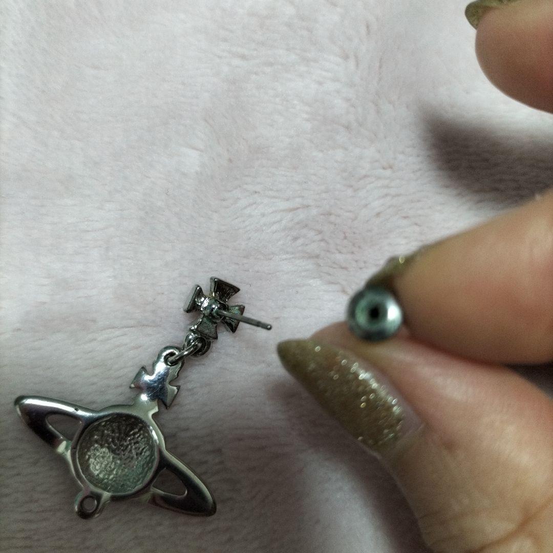 VivienneWestWood　土星モチーフ　シルバー　ピンク　ピアス　片耳用