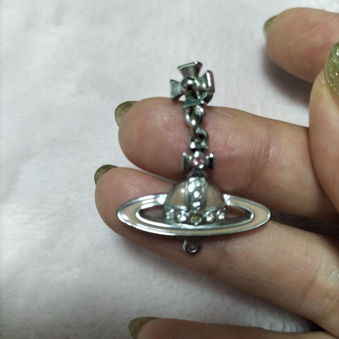 VivienneWestWood　土星モチーフ　シルバー　ピンク　ピアス　片耳用