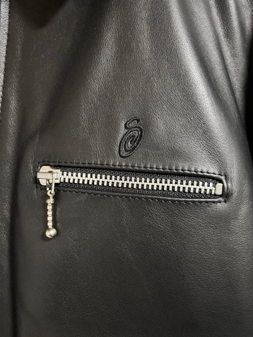 ジャケット・アウター Stussy Leather Bing Jacket