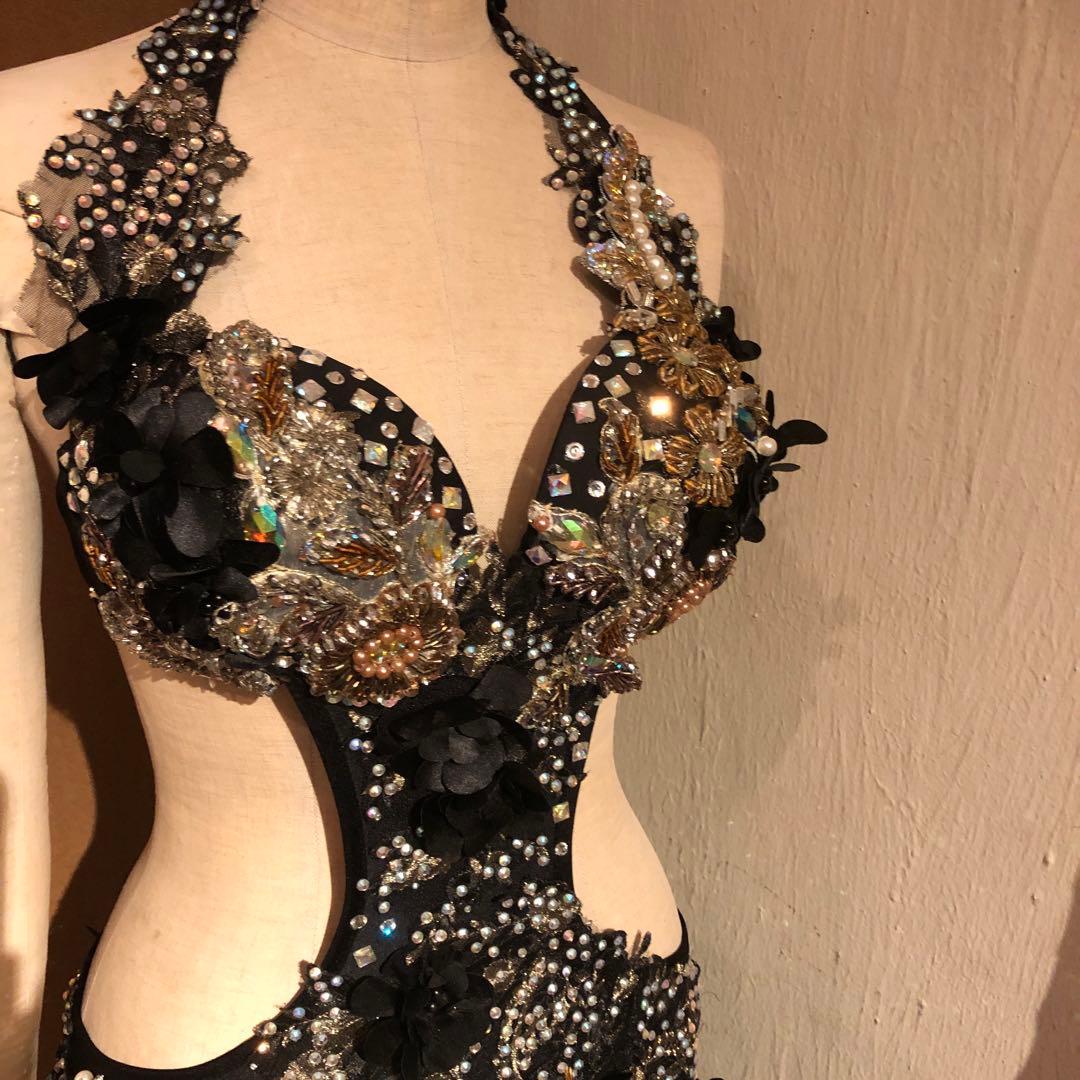 ベリーダンスドレス黒Hanan