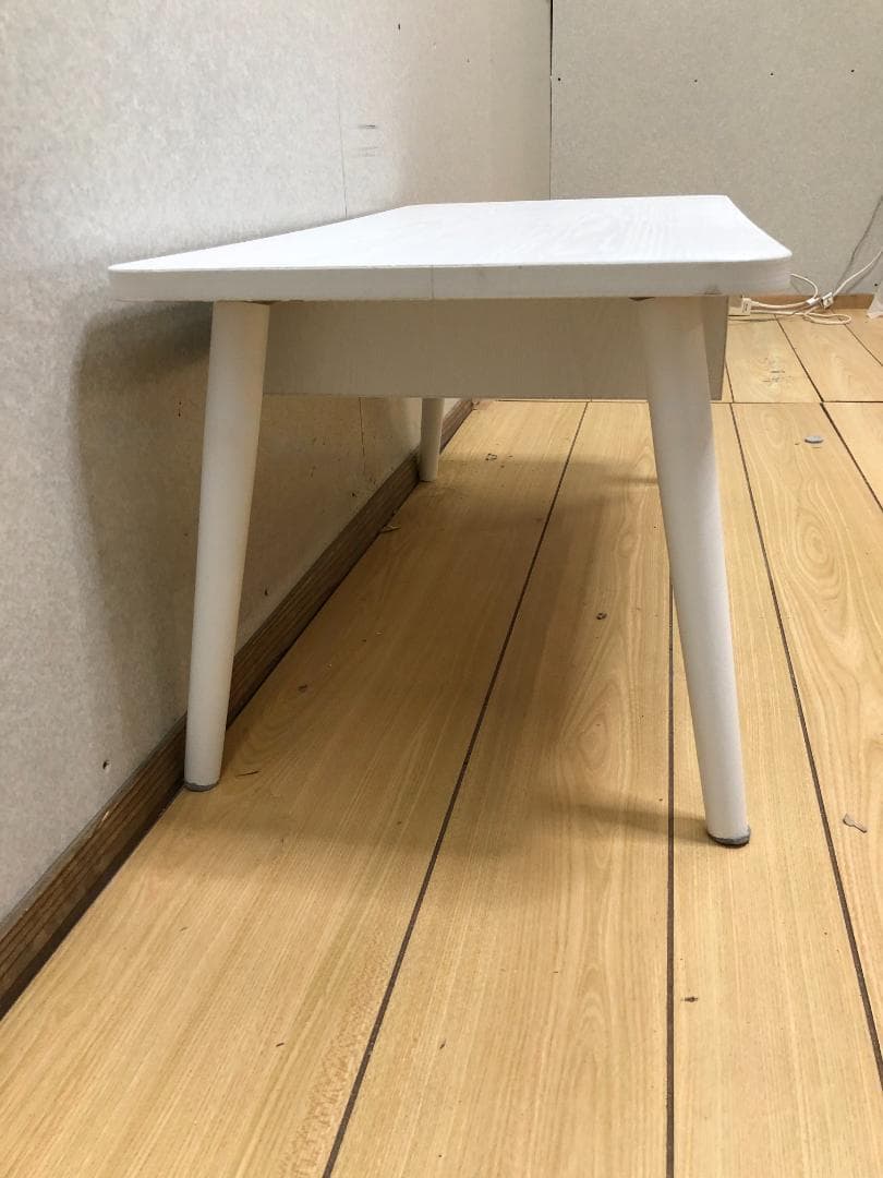引き出し付きローテーブル センターテーブル 幅80cm ホワイト 75069
