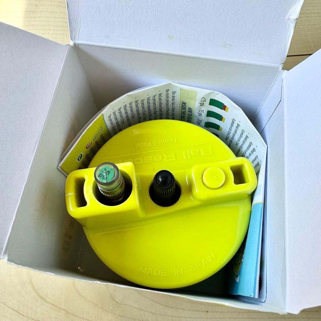 【新品】テニスボール用　ボールレスキュー　エコ長持ち　空気入れ容器なしスペイン製