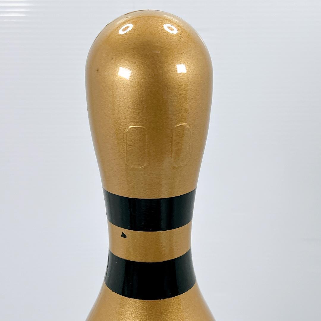 【美品✨】　木製　ボウリング ピン　ゴールド　BOWLING