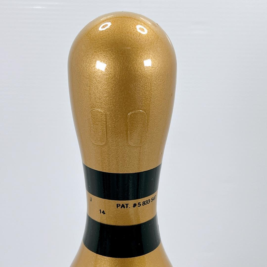 【美品✨】　木製　ボウリング ピン　ゴールド　BOWLING