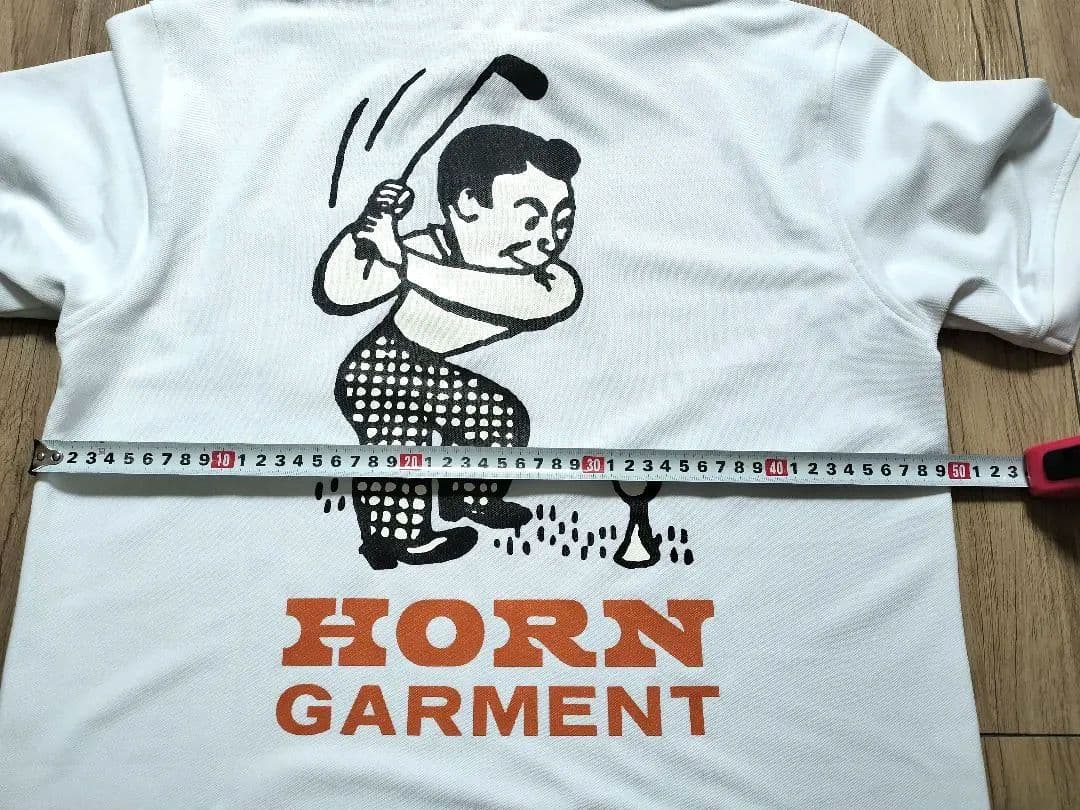 値下中【美品】HORN GARMENT ゴルフ ポロシャツ ホワイト サイズ46