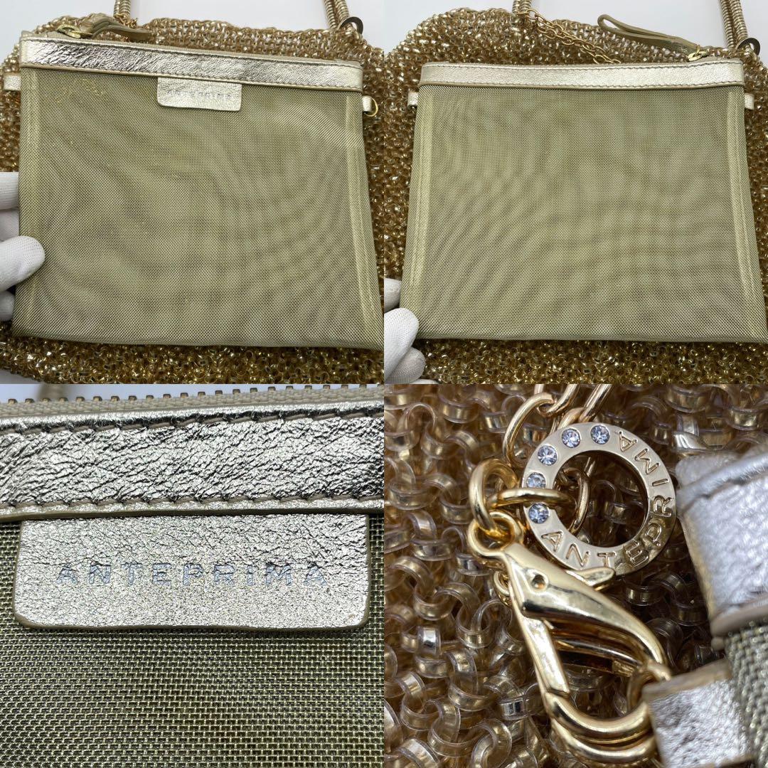 美品✨ ANTEPRIMA アンテプリマ ワイヤー ハンドバッグ ゴールドカラー