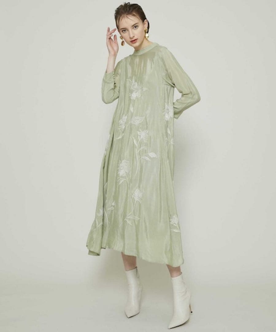 ワンピース Ameri 2WAY FLOWER GARDEN DRESS M