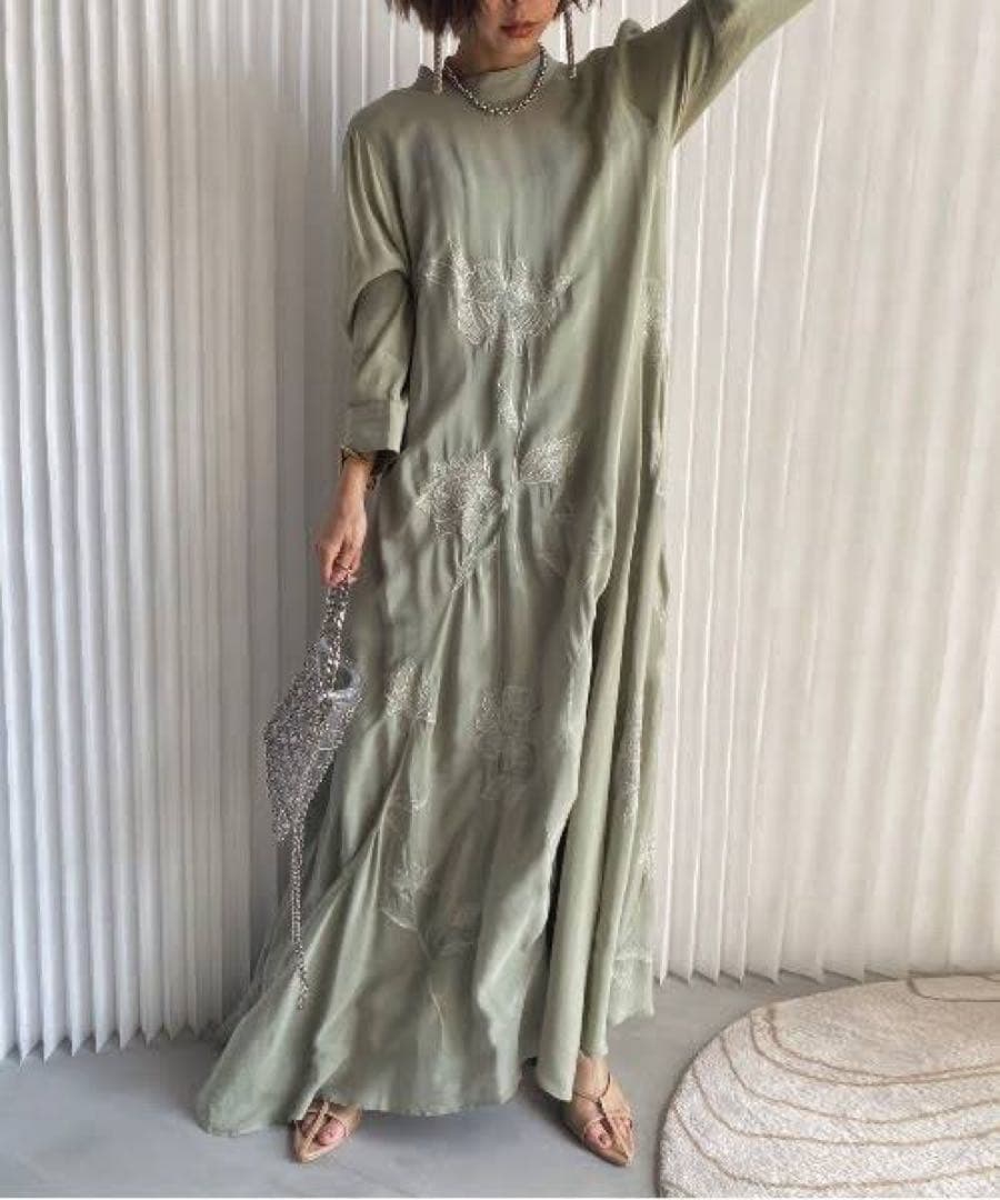 ワンピース Ameri 2WAY FLOWER GARDEN DRESS M