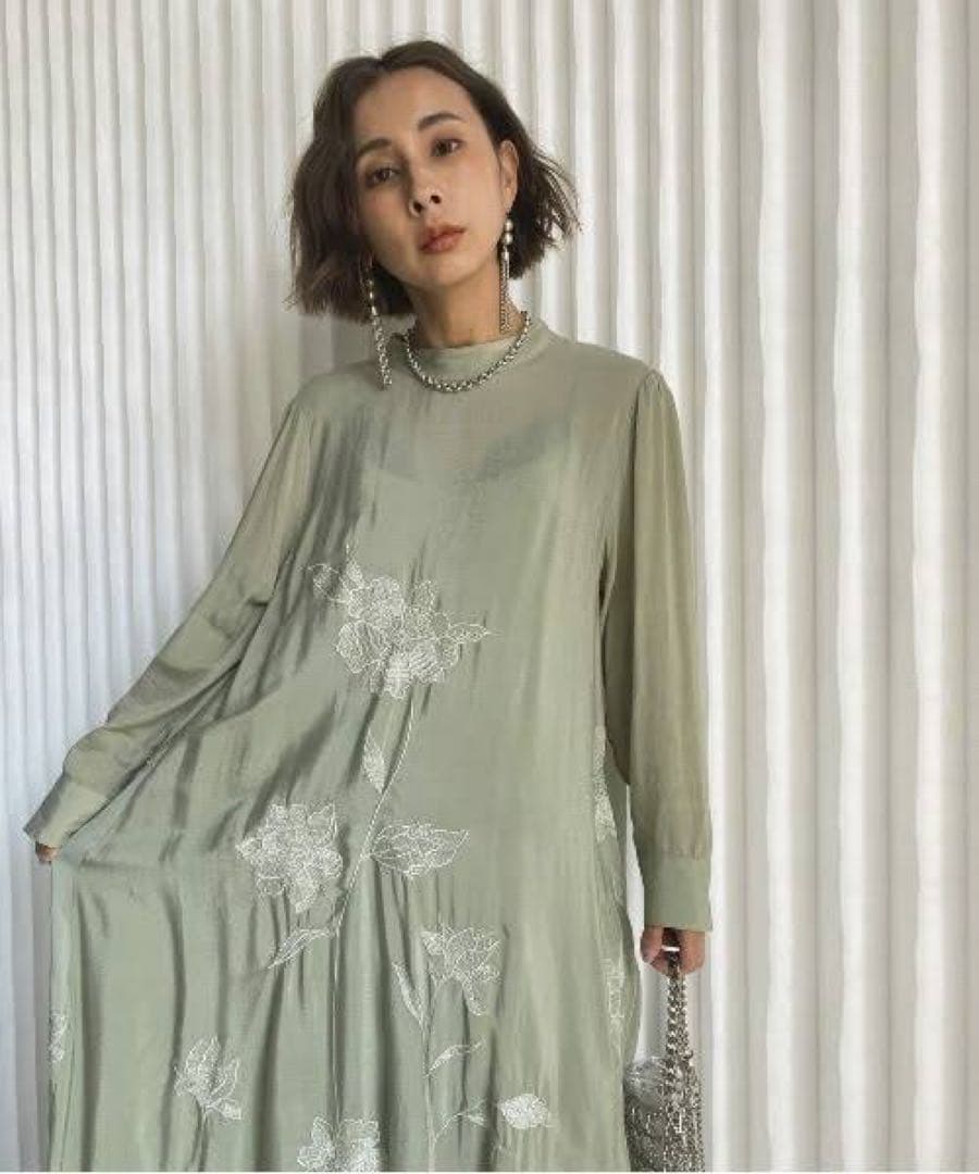 ワンピース Ameri 2WAY FLOWER GARDEN DRESS M