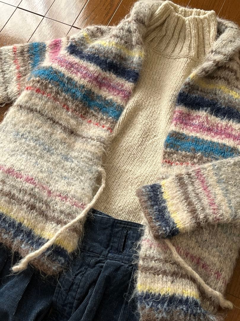 45R アルパカニットショートコート