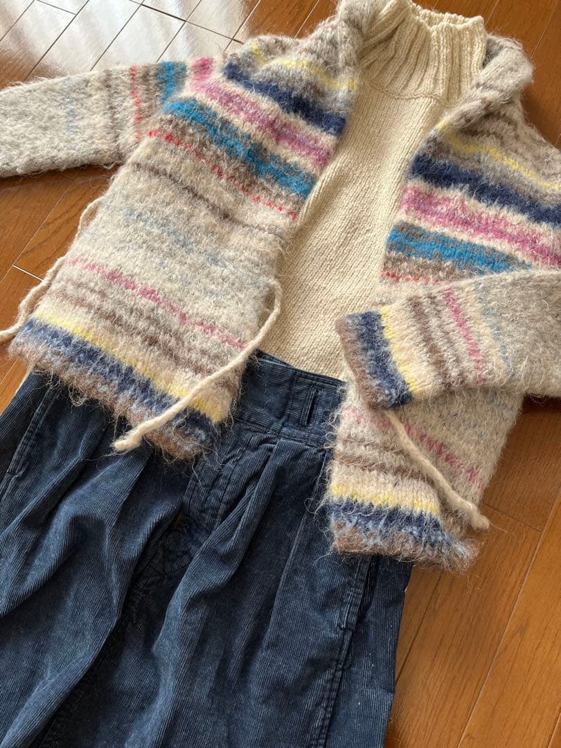 45R アルパカニットショートコート