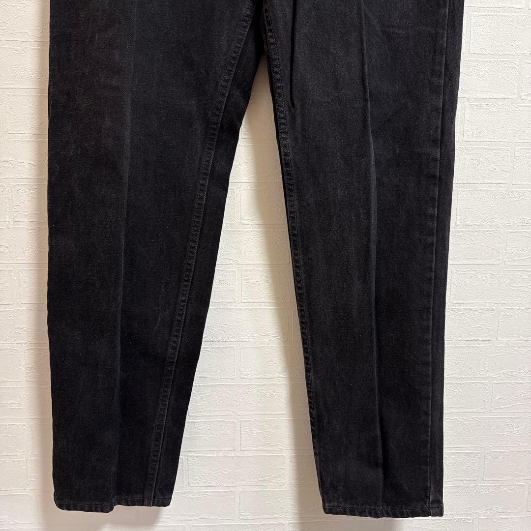 90s USA製　Levi's 550 ブラックデニム W34 オレンジタブ