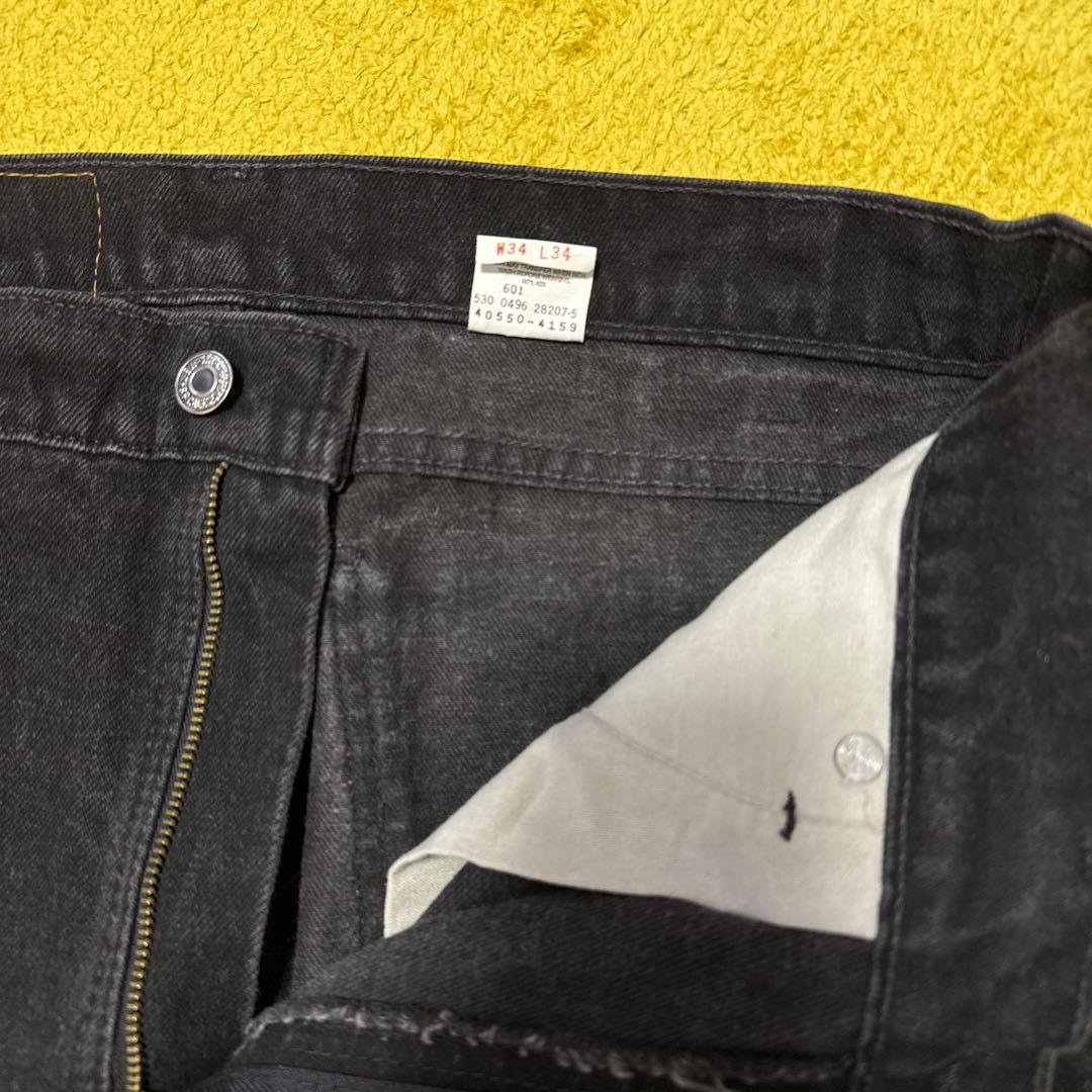 90s USA製　Levi's 550 ブラックデニム W34 オレンジタブ