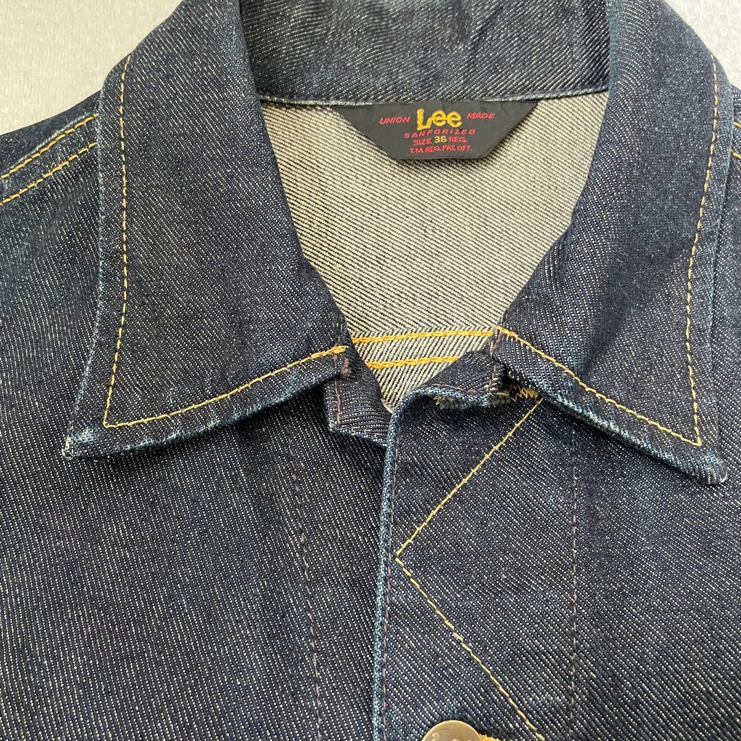 美品 復刻 Lee 三角タグ 101 真紺 デニムジャケット1411 36 S