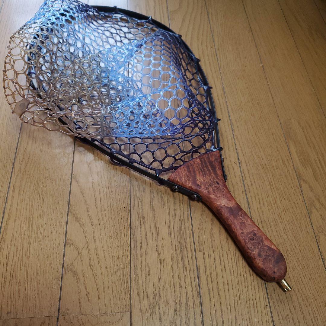 ラバーランディングネット　ハンドメイド
