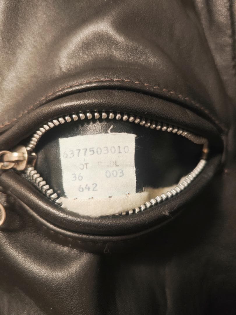 Schott ショット 642 シングルライダース 36 ライナー付