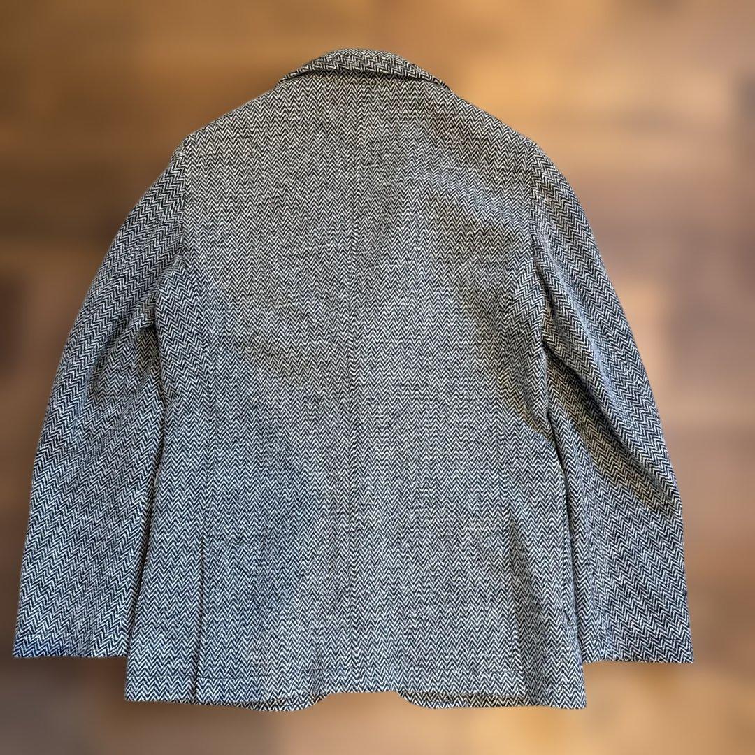 CROCIERA ヘリンボーン ブレザー グレー