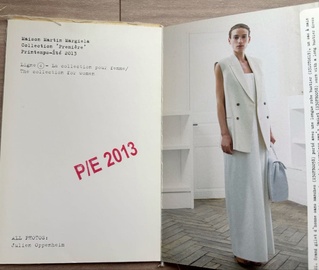 マルジェラ ルックブック2013SS LINE④ ①コレクション 貴重特別仕様