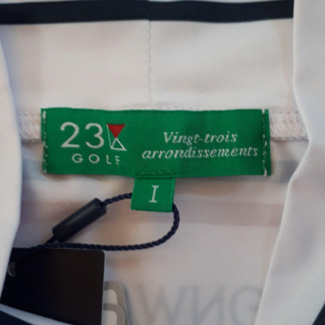 新品！23区GOLF レディース半袖ハイネックシャツ 吸水速乾 UV ストレッチ