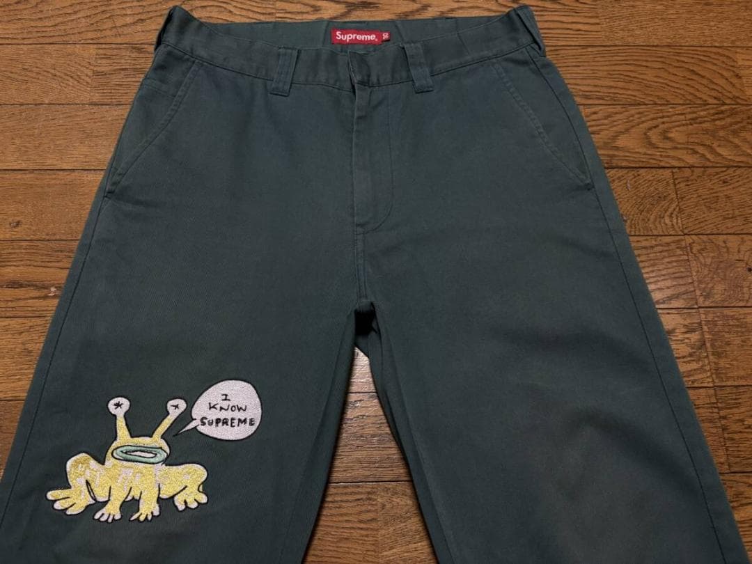 シュプリーム Daniel Johnston ダニエルジョンストン ワークパンツ