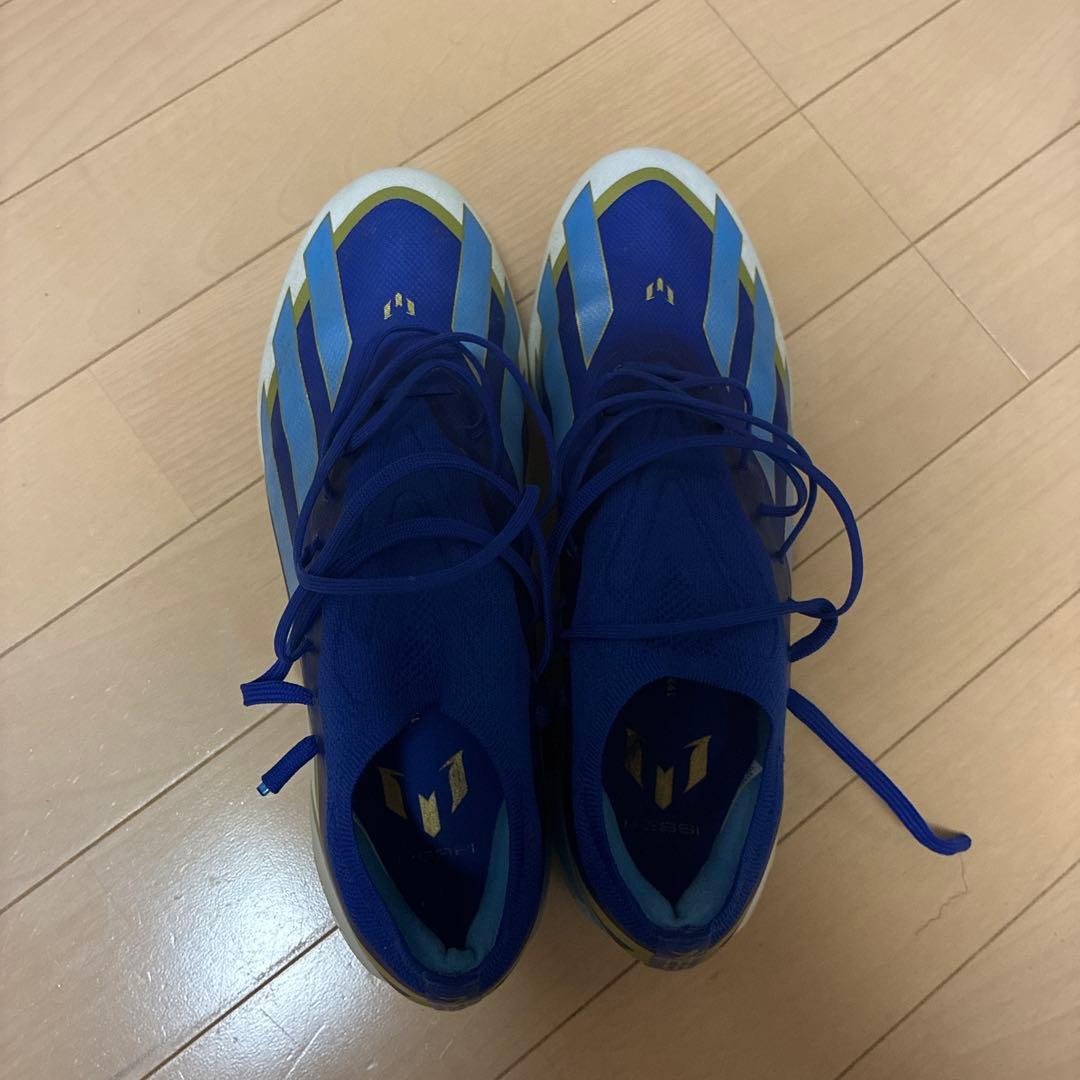 adidas Xホワイト/ブルー/ゴールド
