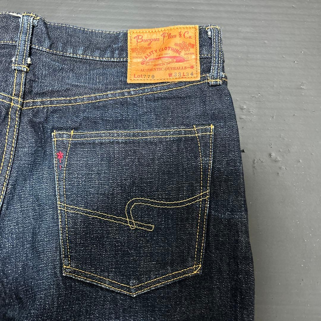 Burgus Plus 770ZR 日本製 デニム W33L34赤耳