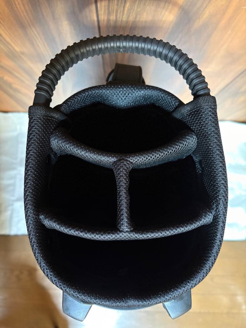 美品 オークリー スカル キャディバッグ スタンド スリムタイプ レザーブラック