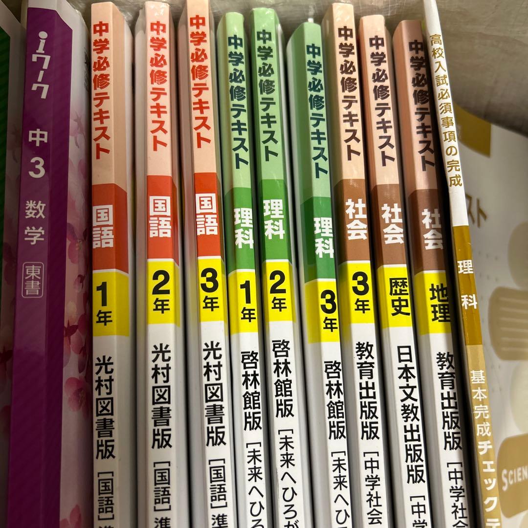 iワーク iワーク➕ 中学必修テキスト　 高校入試必須事項の完成チェックリスト