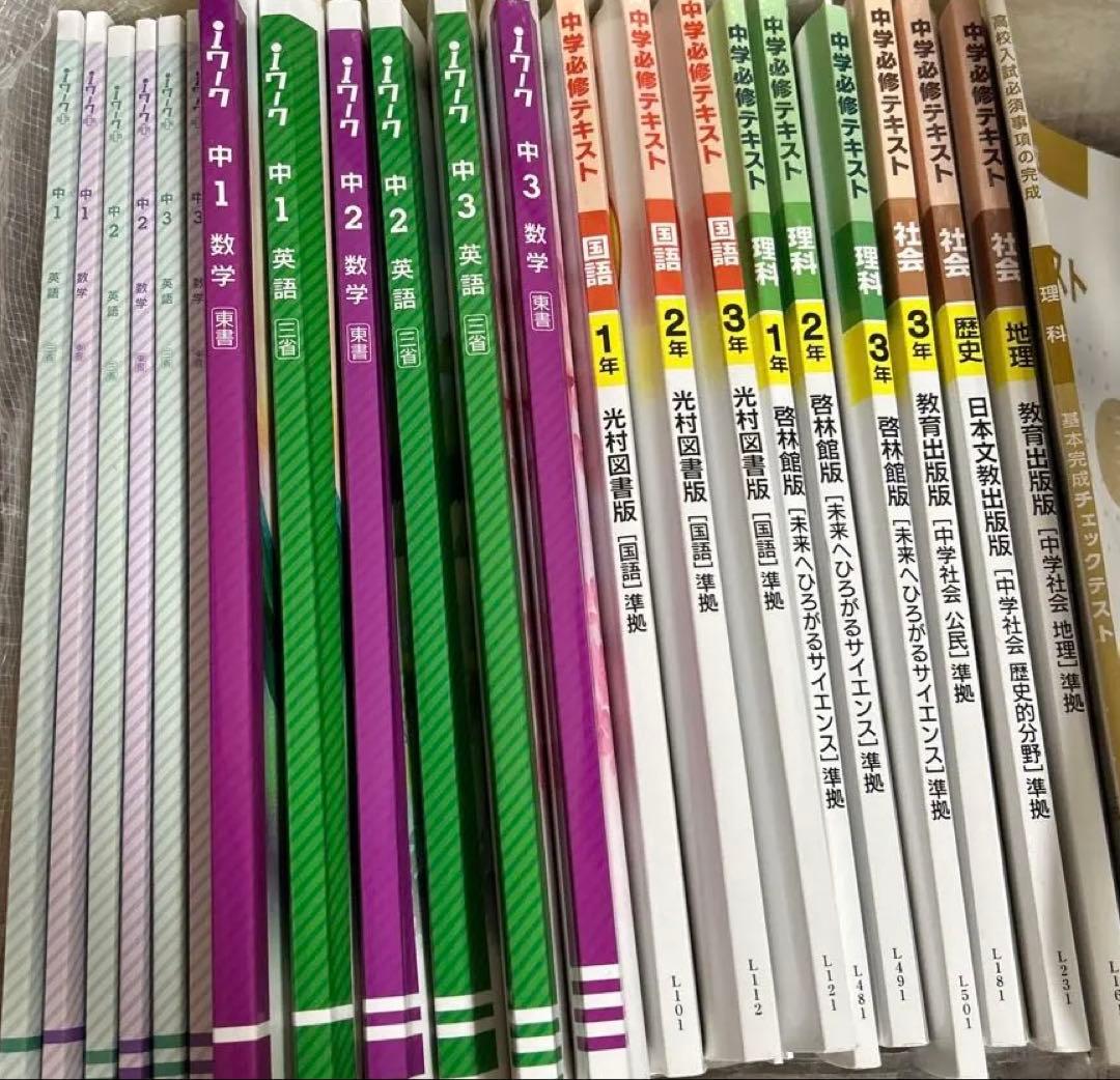 iワーク iワーク➕ 中学必修テキスト　 高校入試必須事項の完成チェックリスト