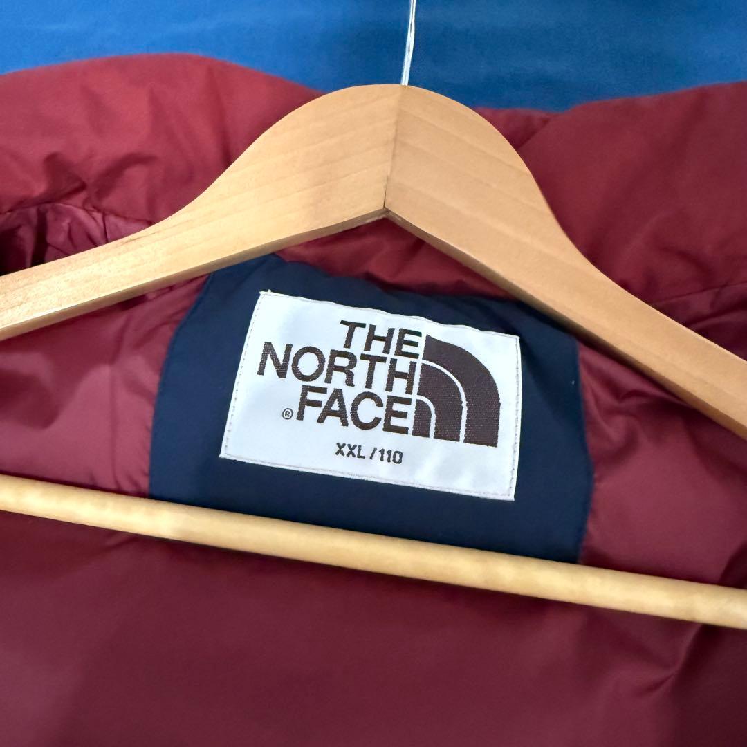 THE NORTH FACE ダウンベスト 赤/白/青