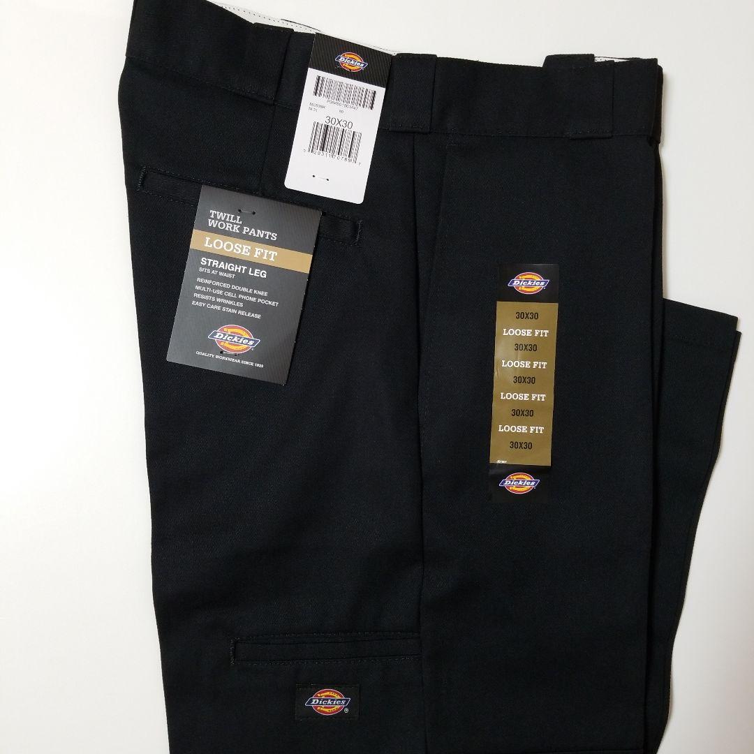 30×30【新品 未使用】ディッキーズ　ダブルニー　85283　BLACK