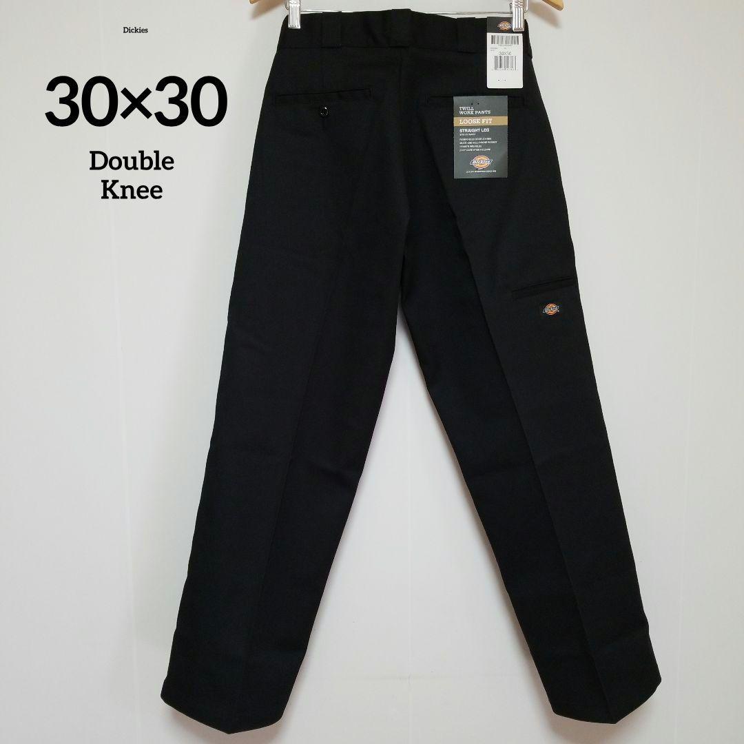 30×30【新品 未使用】ディッキーズ　ダブルニー　85283　BLACK