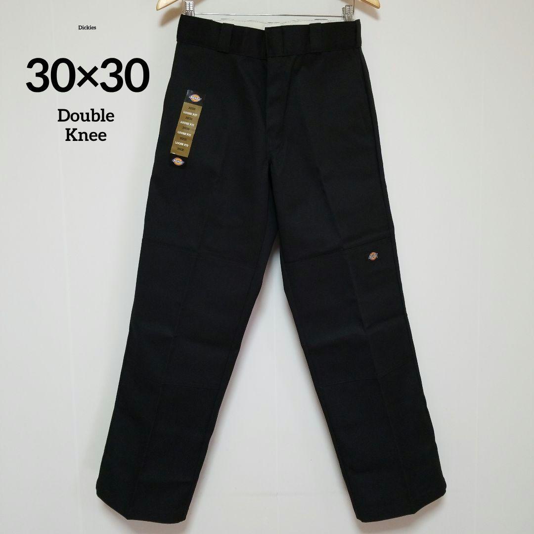 30×30【新品 未使用】ディッキーズ　ダブルニー　85283　BLACK