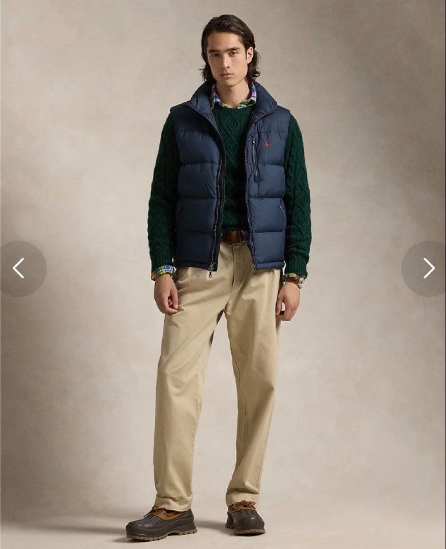 POLO RALPH LAUREN Gorhamダウンベスト　ネイビー　XL