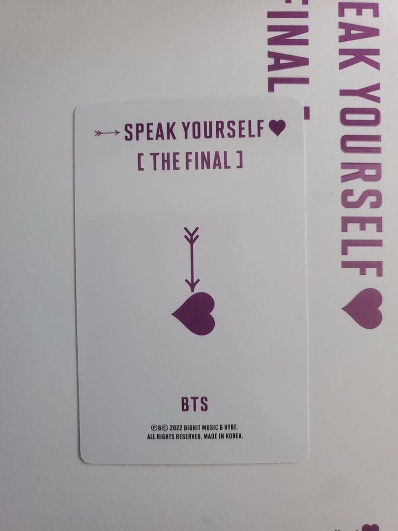 公式BTS LOVEYOURSELF SPEAKYOURSELF DVD