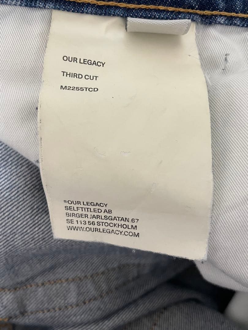 パンツ Our legacy third cut deadline wash 29