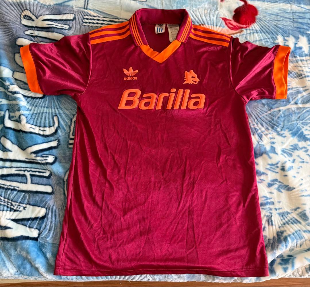 adidas Barilla サッカーシャツ Mサイズ 赤