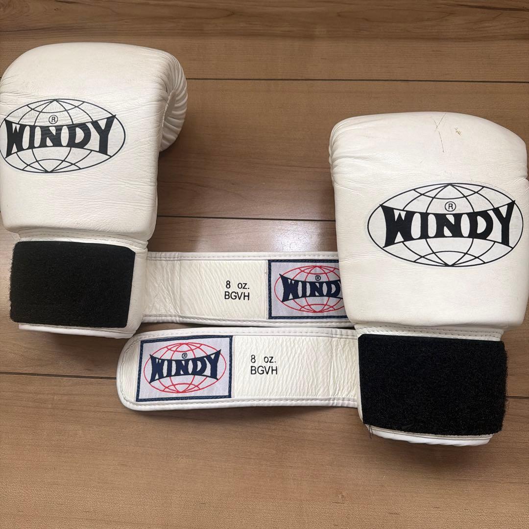 【美品】8oz WINDY ボクシンググローブ ホワイト