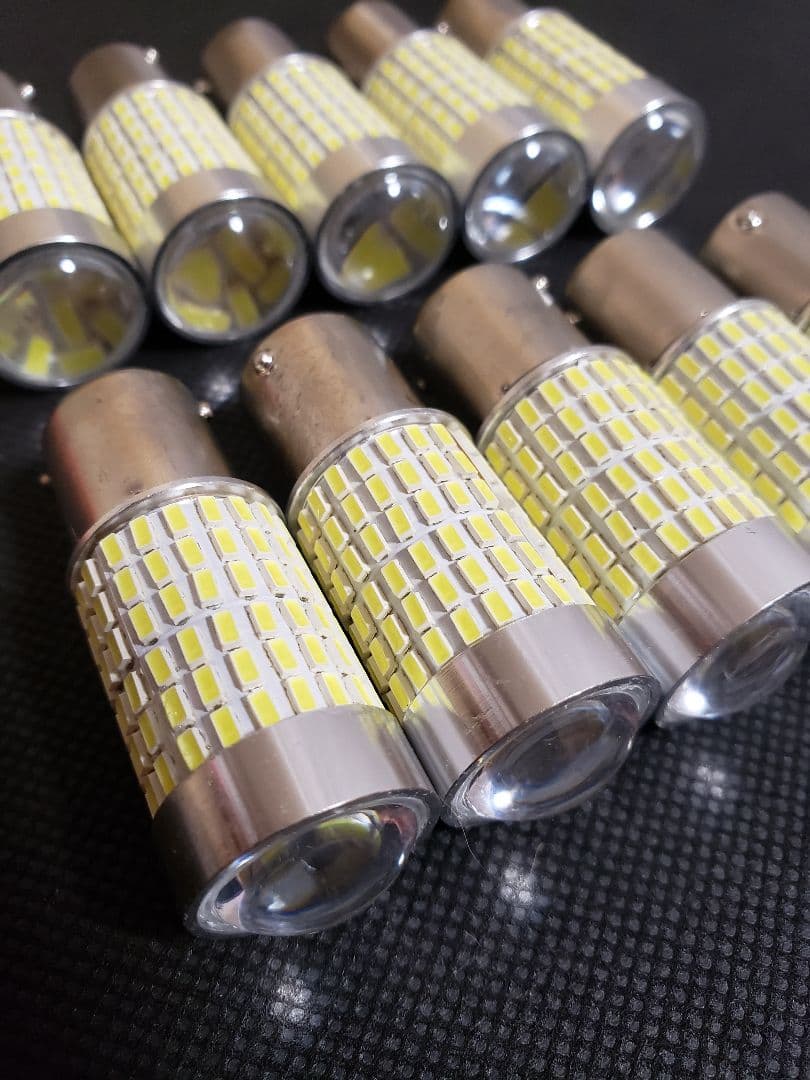 ★史上最強爆眩 S25 12V 24V トラック用品 LED マーカー球 10個