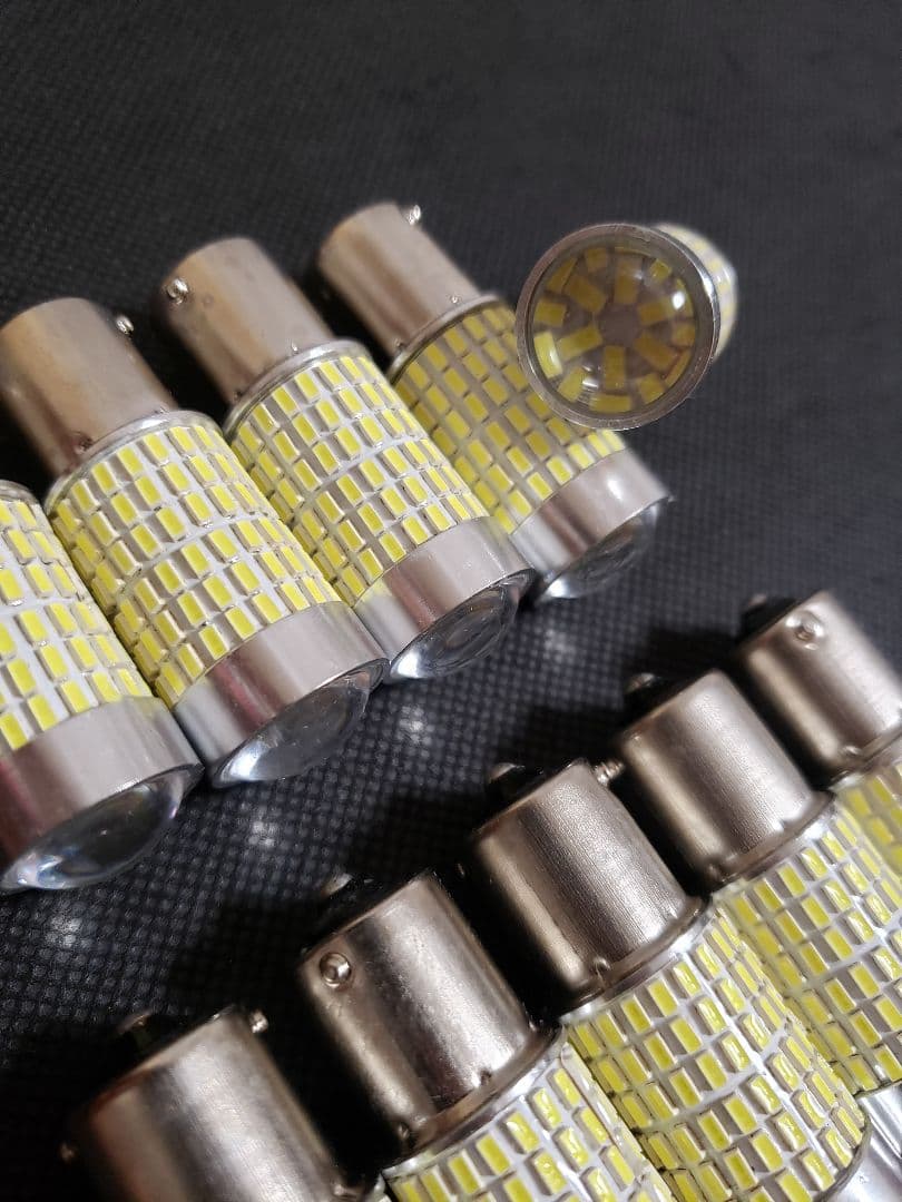 ★史上最強爆眩 S25 12V 24V トラック用品 LED マーカー球 10個