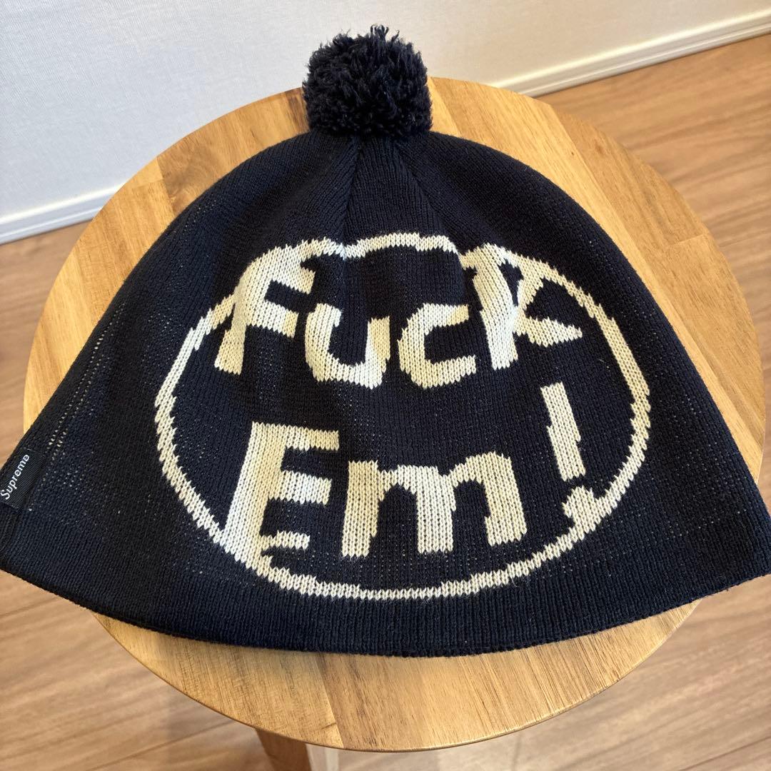 Supreme Fuck Em! ビーニー　ニット帽
