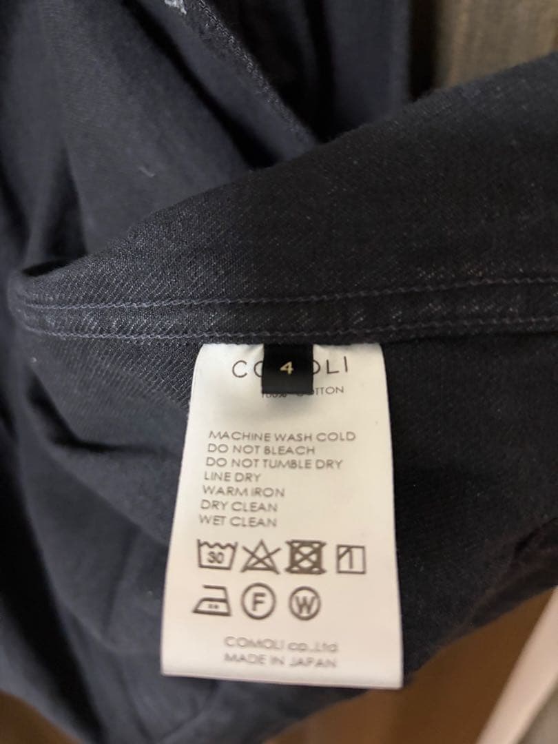 Comoli ブラックデニムジャケット　size4