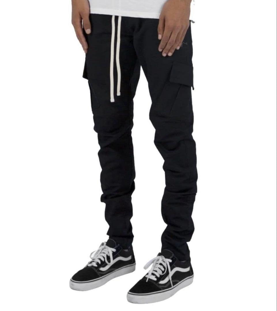 パンツ mnml ZIP CARGO DRAWCORD PANTS / BLACK