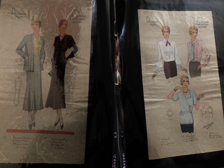 ビンテージ　スタイル画(BLOUSES etc12画セット)