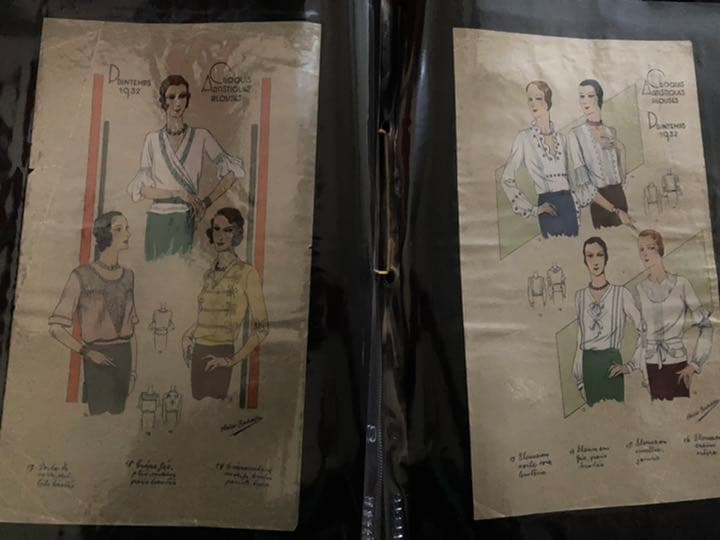 ビンテージ　スタイル画(BLOUSES etc12画セット)