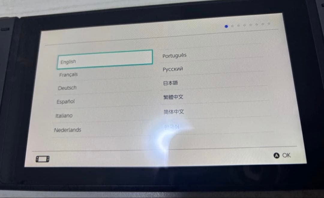 Switch本体グレー（本体、充電器以外末 使用）ケース付バッテリー強化版