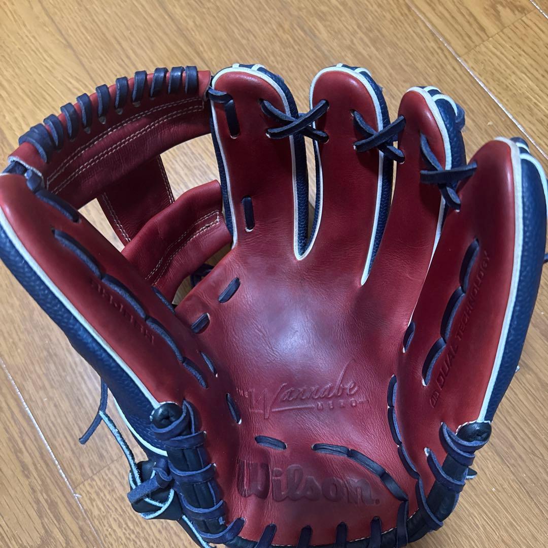 Wilson 軟式グローブ 内野用　86型　プロティオス型付け済み